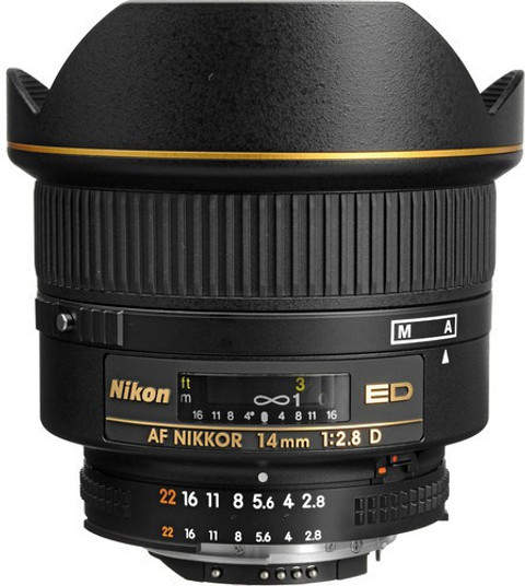 NIKON AF Nikkor 14mm f/2.8D ED Standard Prime Lens - NIKON