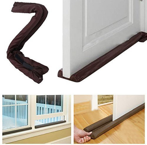 SYGA Door Draft Stopper Twin Door Draft Dodger Guard Stopper