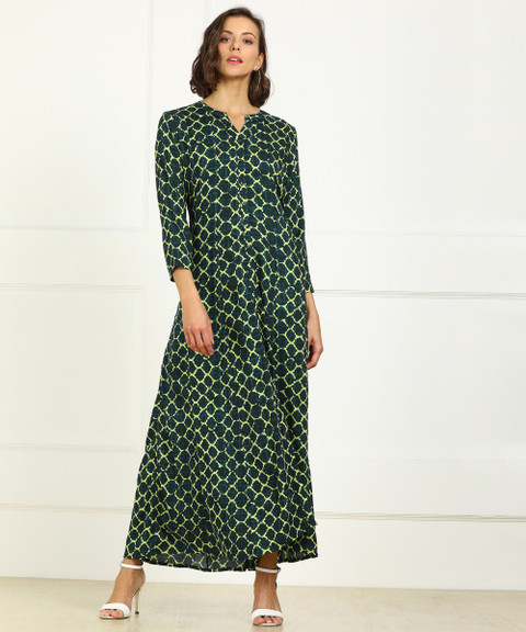 global desi green maxi dress Mehreen Grace – Maxi Dress for Women main image 0