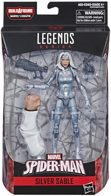 MARVEL Spider-Man Legends Series 6-inch Marvel’s Silver Sable