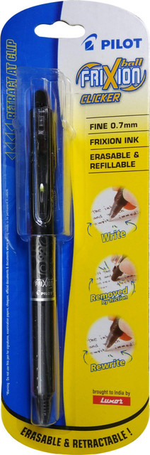 PILOT Frixion Clicker Black Roller Ball Pen