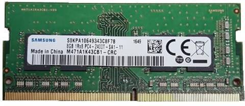 メモリー Samsung 8GB 1RX8 PC4-2400T-SA1-11 X 30 Samsung 1Rx8 PC4-2400T DDR4 8 GB (Single Channel) Laptop
