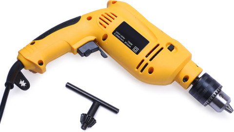 TOOLBUX 700W 13Mm Reversible Impact Drill Machine With Variable Speed  Trigger 5Pc Masonry And 13Pc Hss Drill Set Pistol Grip Drill