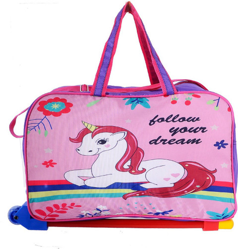 VANSH Unicorn Pink Travel bag for KIds Small Travel Bag medium