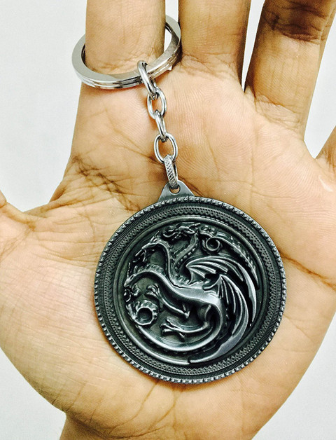 keycraze Game of Thrones House Targaryen Blood and Fire Sigil FIDGET  spinner Key Chain