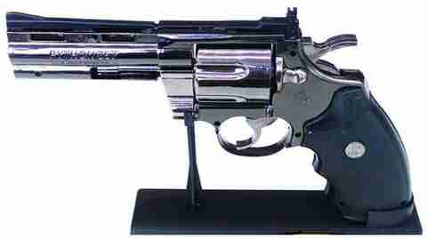 KMT02 First Quality Python 357 Revolver Shaped Pocket Lighter