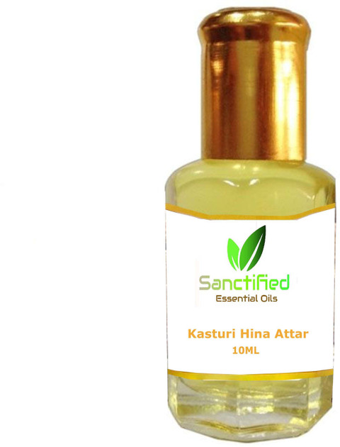 Sanctified Kasturi Hina Attar Perfume 10ML 100% pure natural, Non alcoholic  perfume for unisex Herbal Attar
