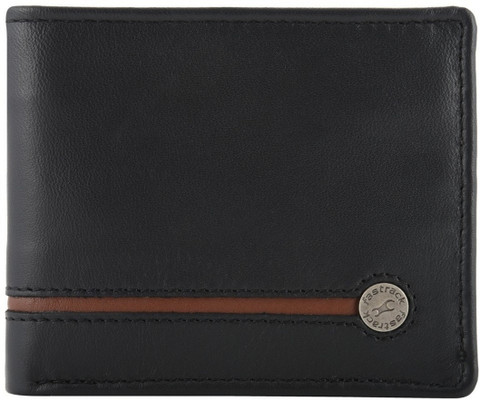 Fastrack Men Black Genuine Leather Wallet