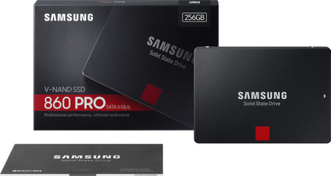 Samsung 860 Pro 256 GB Laptop, Desktop Black SATA III Internal