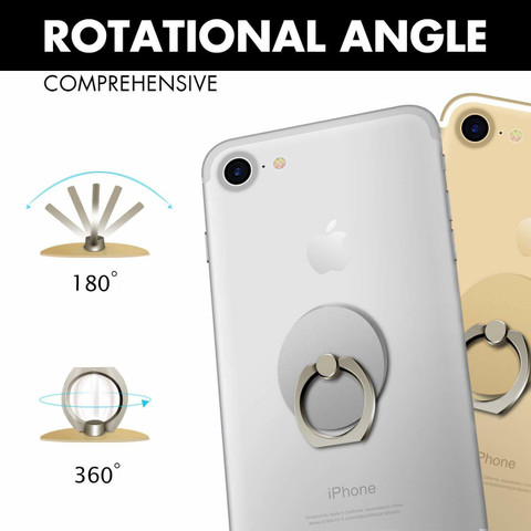 befunky Mobile Ring Holder Stand [Round Shape] Finger Grip (Universal) Pack  of Mix Colors Mobile Holder - Main Image