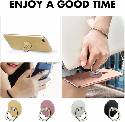 befunky Mobile Ring Holder Stand [Round Shape] Finger Grip