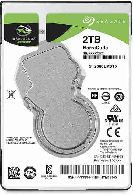 Seagate Barracuda 2 TB Laptop Green SATA Internal Hard Disk Drive