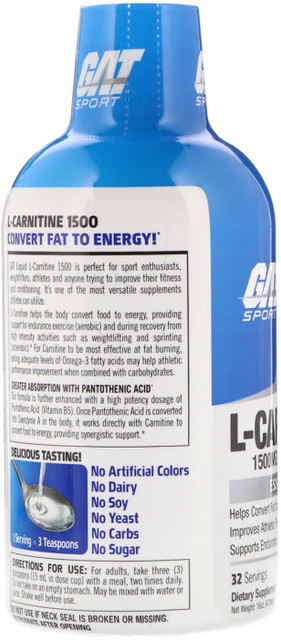 gat sport l carnitine GAT Essentials Liquid L-Carnitine Drink (Lemon Blast) Price in India
