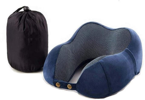 MEDITIVE Memory foam neck support U shape travel pillow with carry