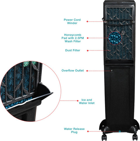 Symphony 50 L Tower Air Cooler Price in India Buy Symphony 50 L