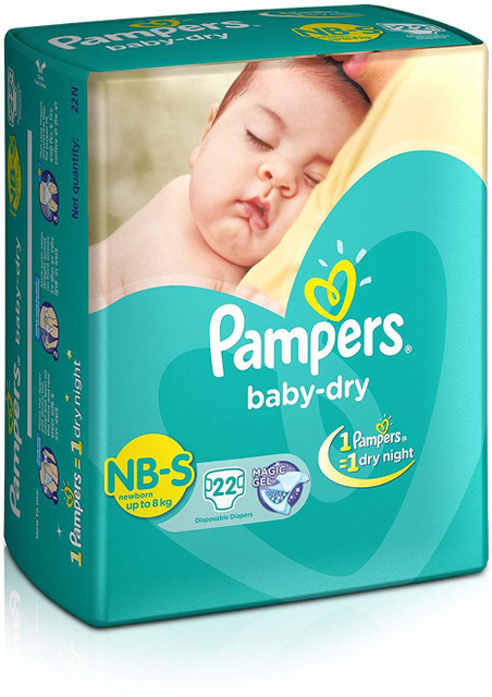 Pampers Small Size Diapers (22 Count) New Born Buy 22 Pampers