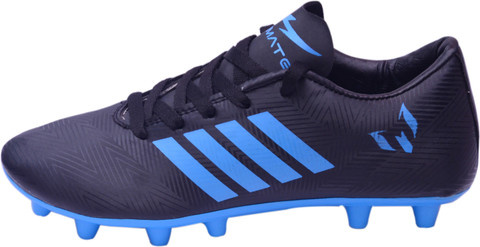 MESSI Messi Men Black& Blue Football Shoes Studs Shoes Outdoors For Men