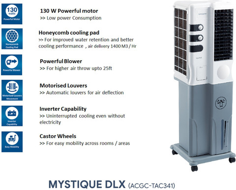 Crompton 34 L Tower Air Cooler Price in India - Buy Crompton 34 L