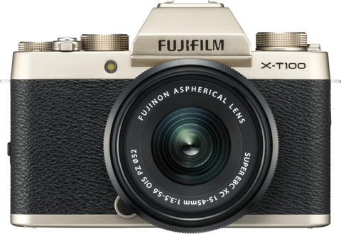 FUJIFILM X Series X-T100 Mirrorless Camera Body with XC 15 45 mm Lens  OIS PZ