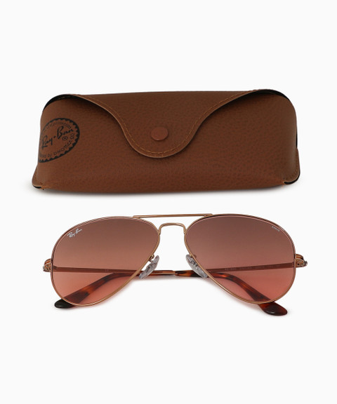 Buy Ray-Ban Aviator Sunglasses Red For Men Online @ Best Prices in