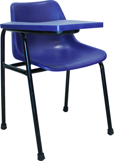 Finch Fox Plastic Student Chair with Writing Pad, Heavy Density
