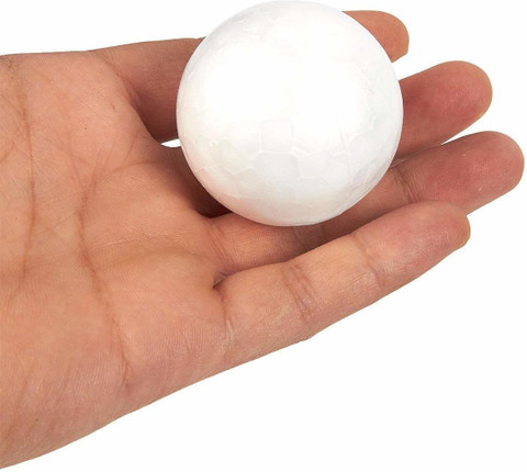 Smooth Foam Balls For Crafts - 3 Inch Polystyrene Balls (12 Pack) For DIY Projects