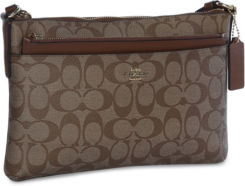 COACH Brown Sling Bag Crossbody Handbag