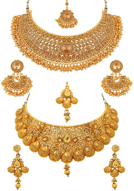 Sukkhi Alloy Gold-plated Gold Jewellery Set