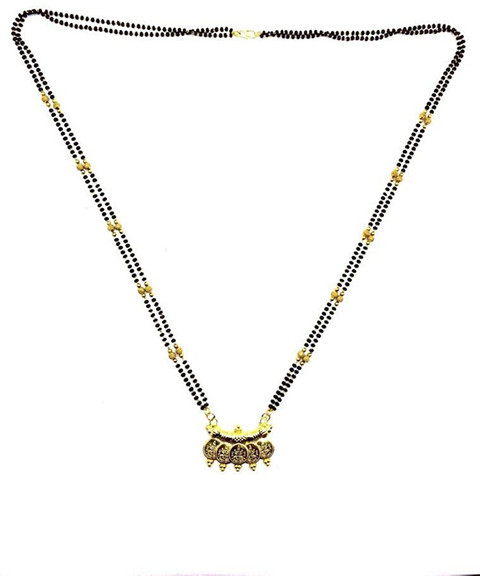 Digital Dress Room Women's Mangalsutra 34-inch Length Gold Plated
