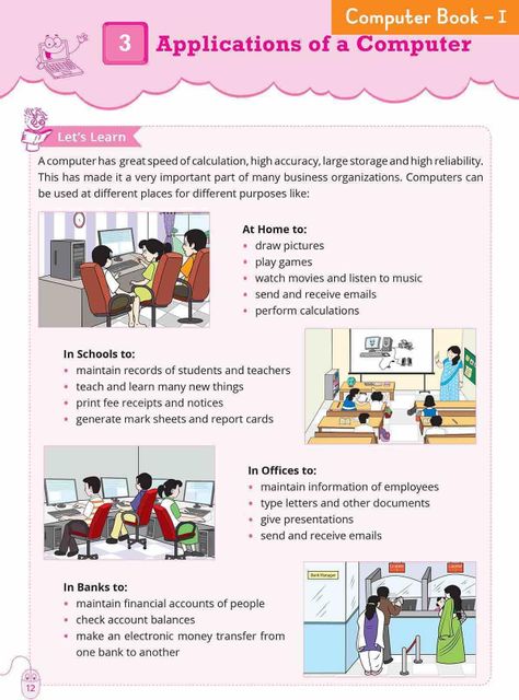 Blossom Basic Knowledge Of Computer Learning Book For Kids | Level 1 ...