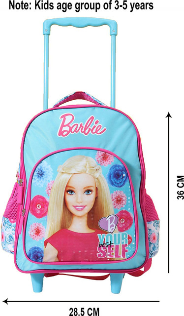 BARBIE Pre-School 36cm Trolley Nursery (LKG/UKG/1st std) School Bag