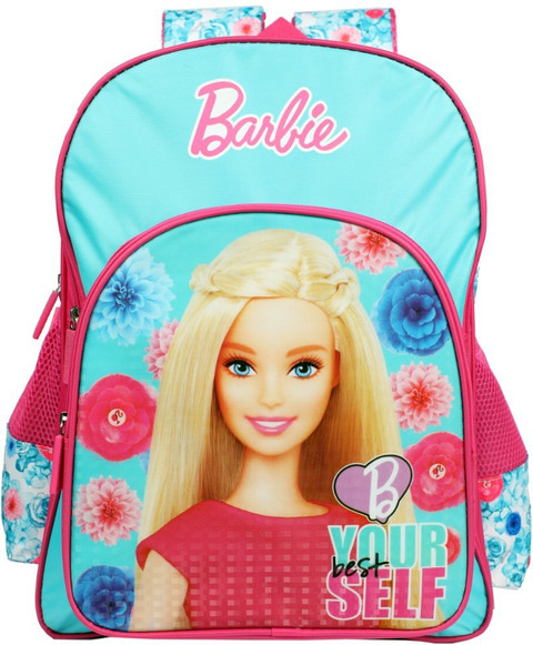BARBIE Pink Blue School Bag 46 cm (Secondary 3rd Std Plus) School Bag