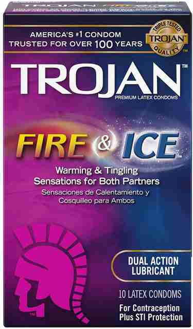 Trojan Condom Pleasures Fire And Ice Dual Action Lubricant Condom , 10  Count Condom Price in India - Buy Trojan Condom Pleasures Fire And Ice Dual  Action Lubricant Condom , 10 Count