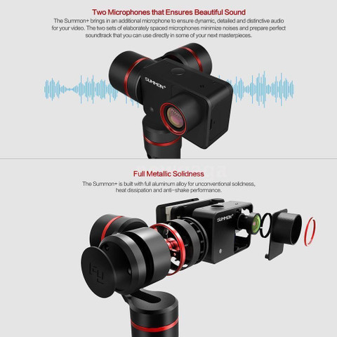 FeiyuTech Summon+ Handheld (with 16MP 4K Action Camera) Axis