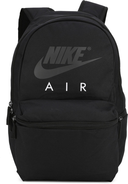 nike air backpack black and white