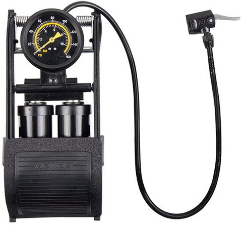 Breewell Dual Barrel High Pressure Air Foot pump for Car, Motorcycle,  Bicycle, Inflatable Furniture, Balloon Pump