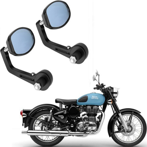 RK BEAUTY Manual Rear View Mirror, Driver Side For Royal Enfield