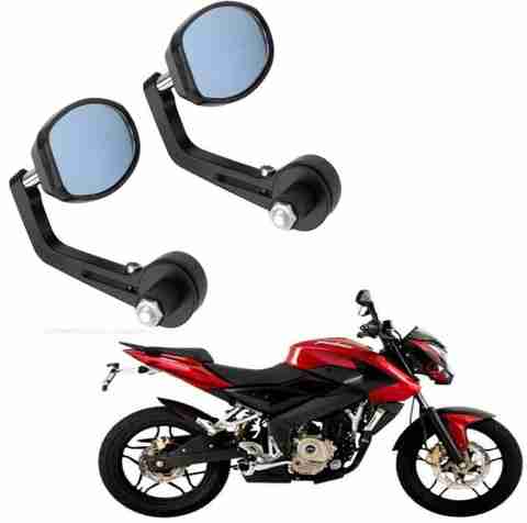 NRS Manual Rear View Mirror, Dual Mirror, Driver Side For Bajaj Pulsar 200  NS DTS-i