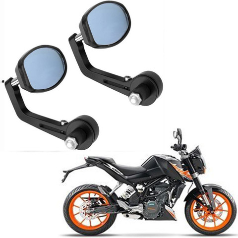 BRPEARl Manual Rear View Mirror, Dual Mirror, Driver Side For KTM