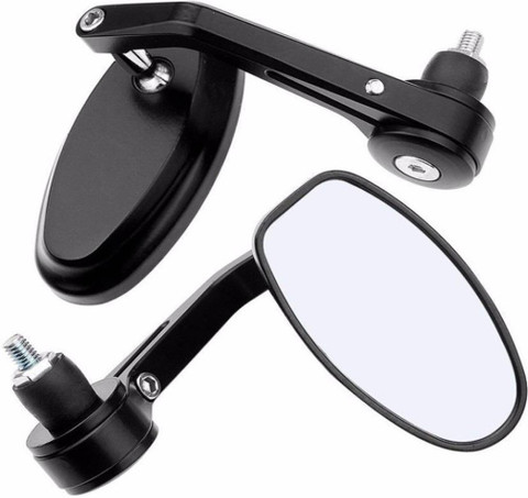 BRPEARl Manual Rear View Mirror, Dual Mirror, Driver Side For