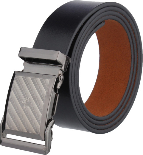 ZORO Men's Genuine Leather Belt – Black, 1.35" Width, Adjustable 28-48" Waist, Zinc Alloy Buckle