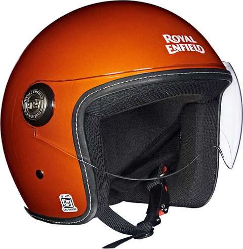 ROYAL ENFIELD BOBBER HELMET (OF) ORANGE XL 620MM Motorbike