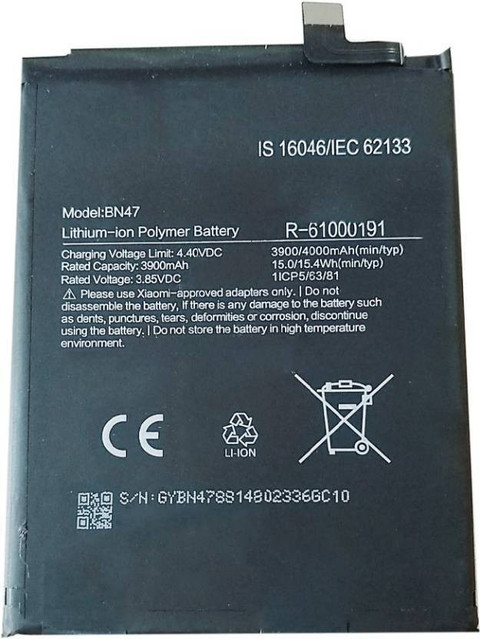 A2 Lite Mi Redmi Battery Price BATTERIA NUOVA BN47 PER XIAOMI
