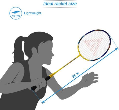 Adrenex by Flipkart R301 Blue, Yellow Strung Badminton Racquet