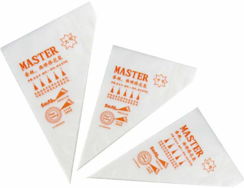 Royals Disposable Icing/Piping Bags for Cake/Pastry/Cupcake Decorating,  Small, Transparent (Pack of 100 pcs) Disposable Piping Bag