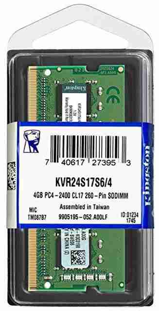 KINGSTON DDR4 2400Mhz laptop Ram DDR4 4 GB (Single Channel) Laptop