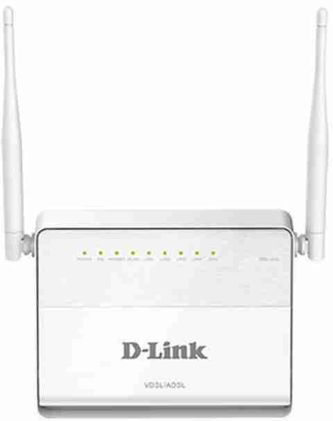 d。 D-Link DSL-224 Wireless Router 2.4 GHz 300 Mbps Wifi Speed Single