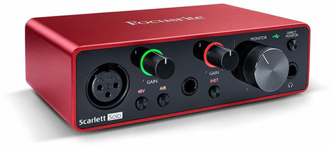 Focusrite Scarlett Solo 3rdオーディオインターフェイス FOCUSRITE SCARLETT SOLO 3RD GEN Audio Interface Price in India