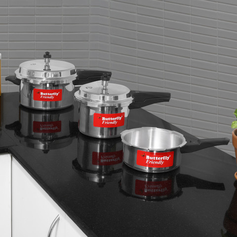 Butterfly Friendly L, L, L Outer Lid Induction Bottom