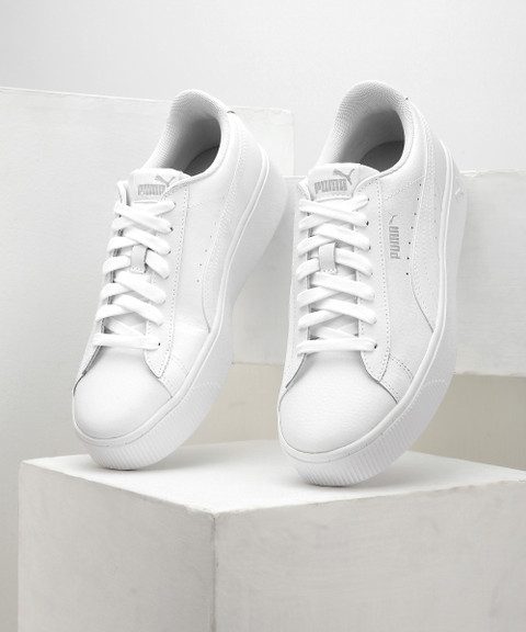 Shoe Vikky Stacked Casual Shoes Puma Vikky Stacked Silver PUMA